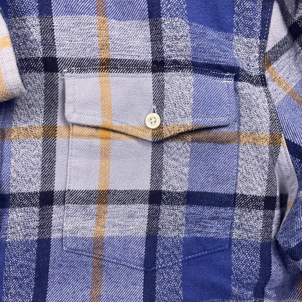 The North Face Arroyo Flannel Shirt Mens XL Blue Plaid Cotton Long Sleeve Casual